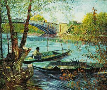 Vincent Van Gogh Fishing in the Spring, Pont de Clichy Germany oil painting art